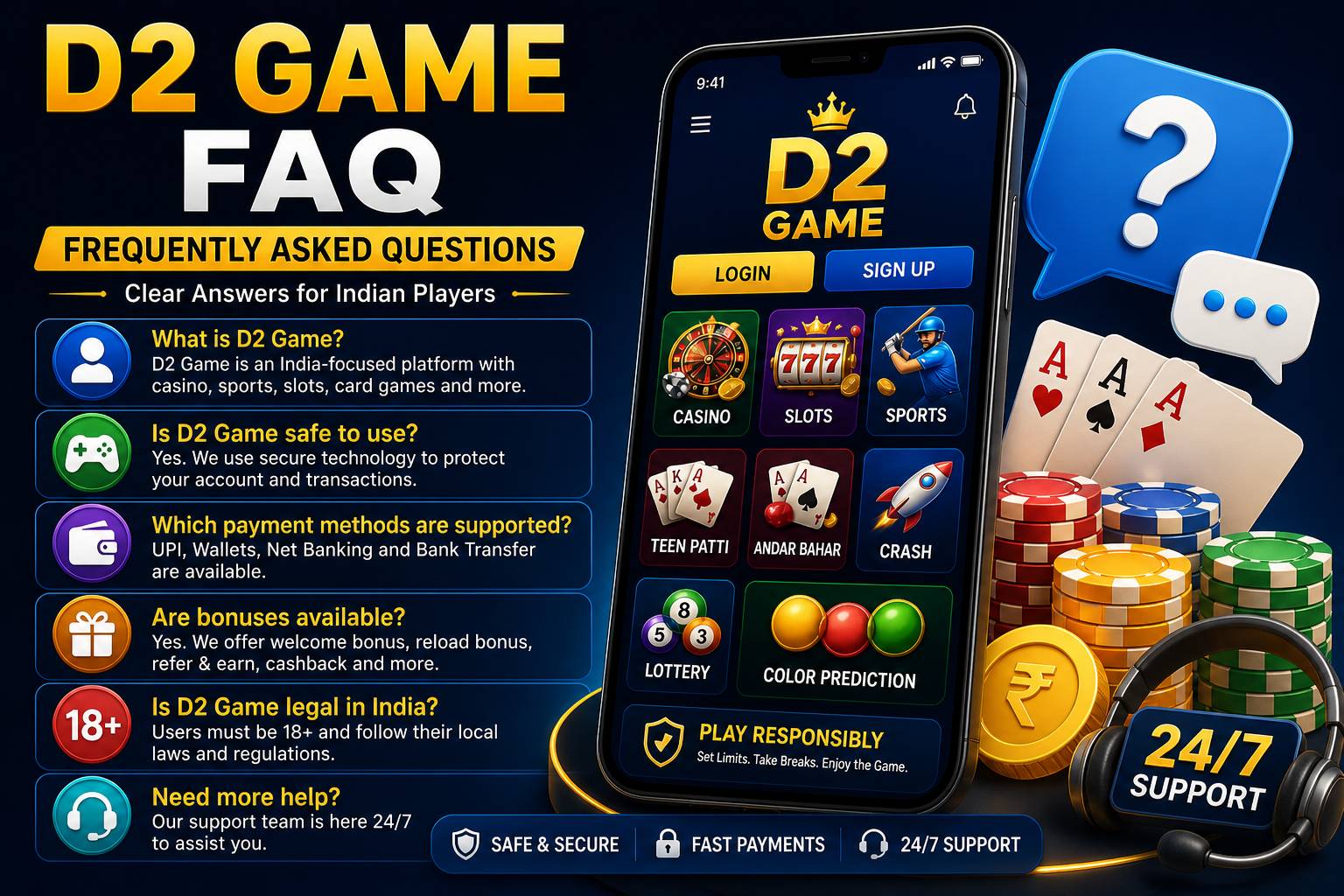 D2 Game FAQ for Indian users