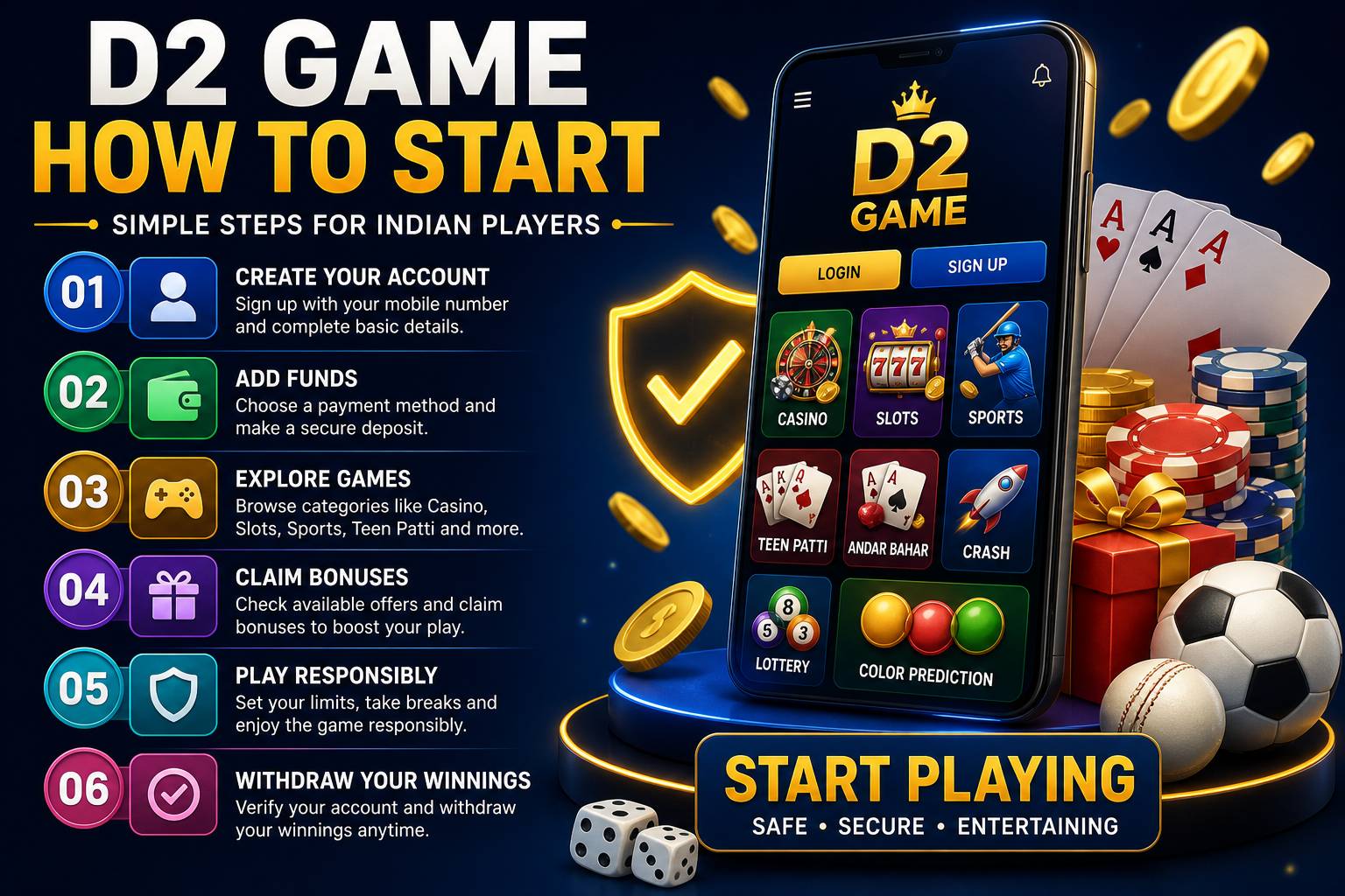 How to start with D2 Game in India