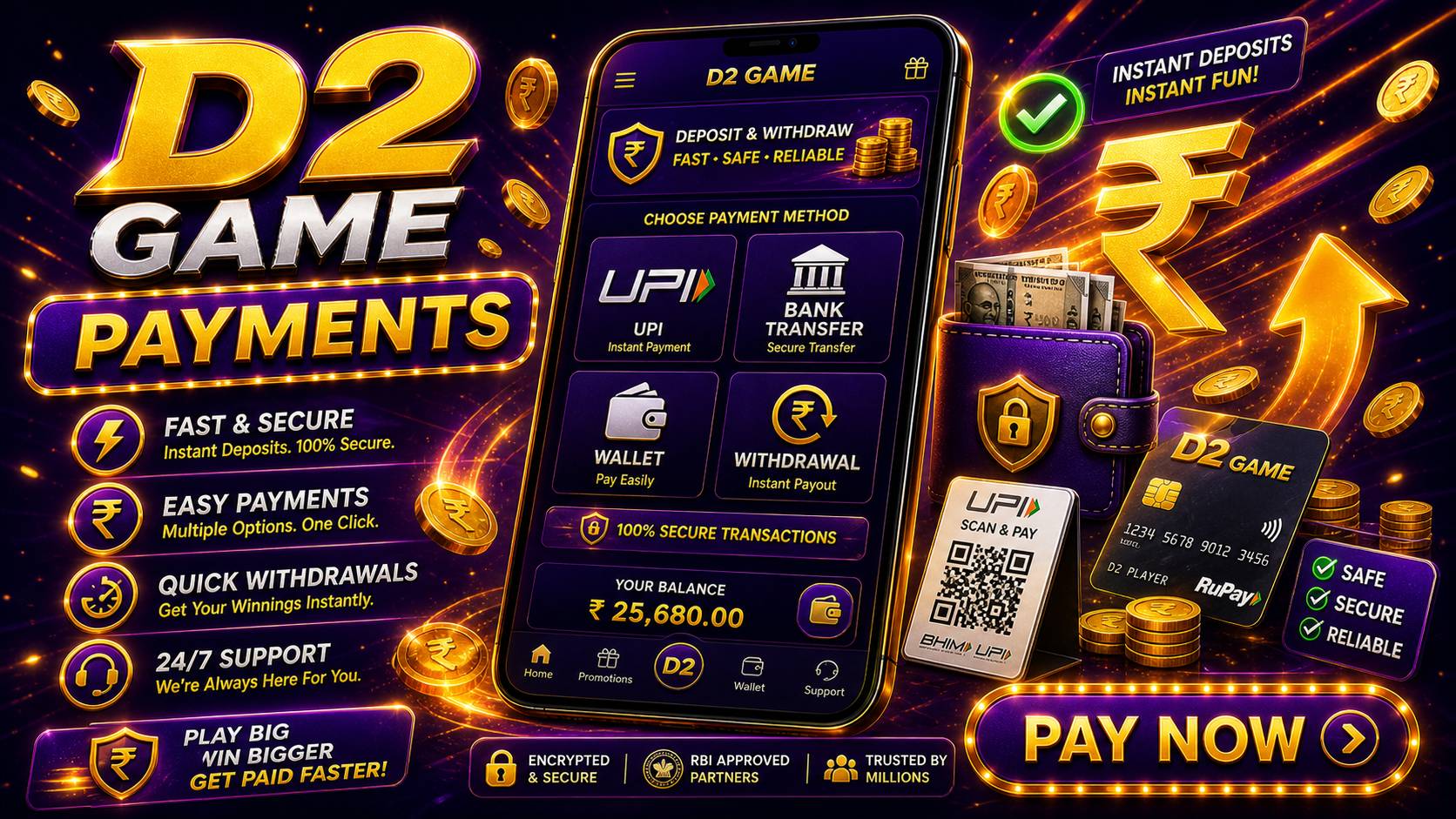 D2 Game payments for Indian users