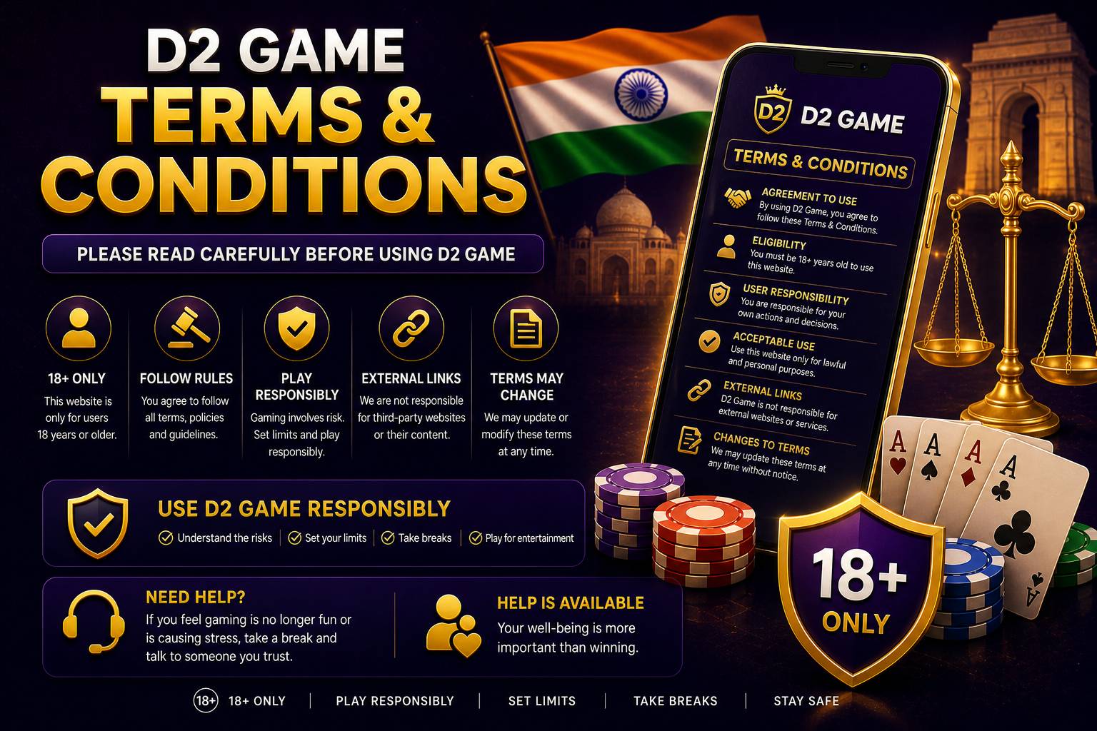 D2 Game terms and conditions